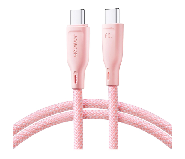 JoyRoom Multi-Color Series S-A34 USB-C / USB-C PD 60W 1m - różowy - 1354832 - zdjęcie